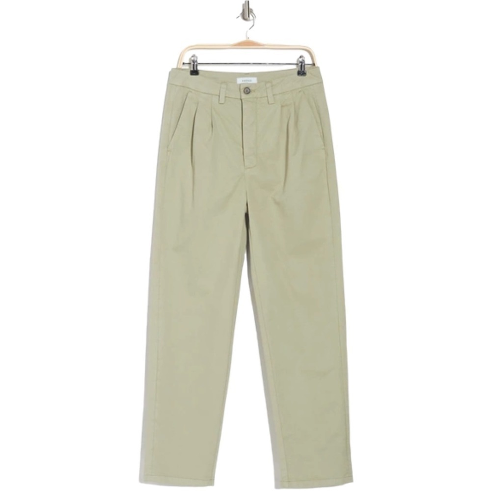 amendi GUNNAR MID RISE CHINO PANTS IN cream 34x32